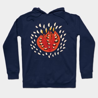 Red Abstract Tulip Hoodie